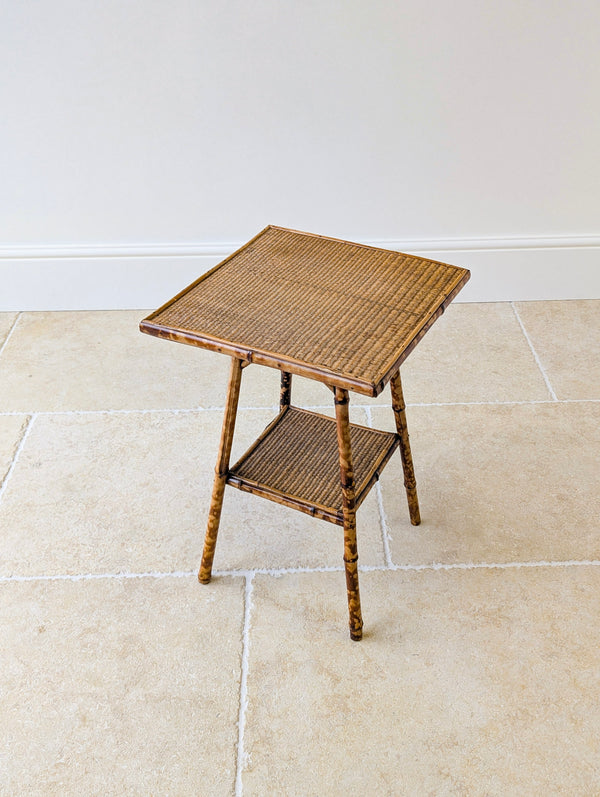 Antique Victorian Bamboo Occasional Table c.1890