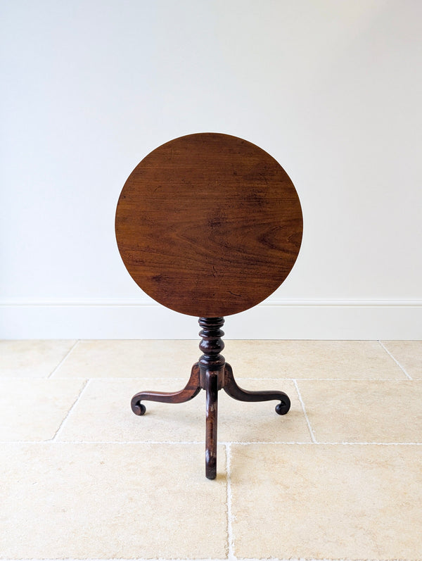 Antique Late Georgian Mahogany Tilt-Top Occasional Table c.1800