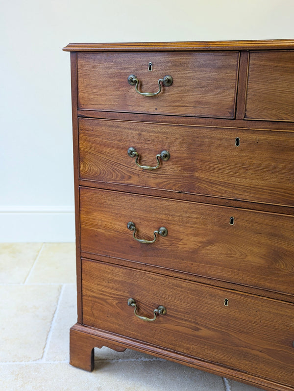 Antique Late Georgian Satin Birch Chest of Drawers c.1810