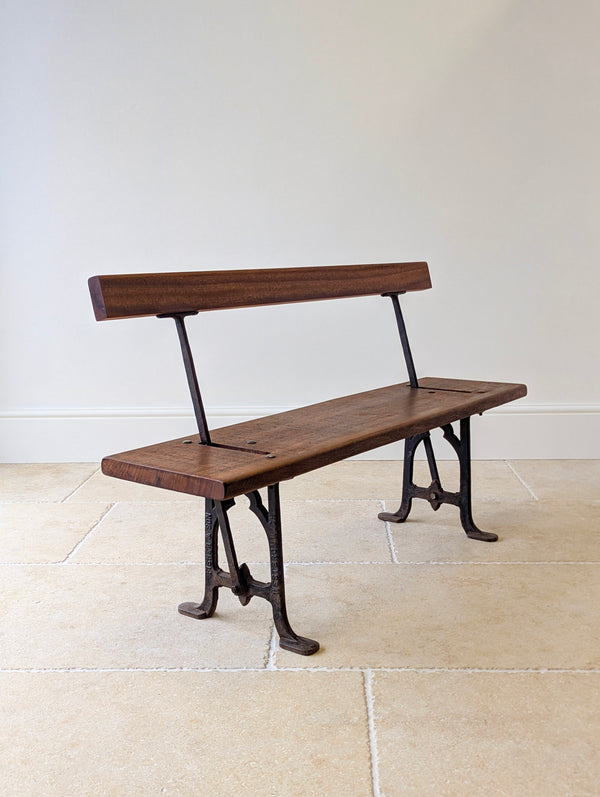 Antique Victorian Reversible Tram Bench by Fisher & Son c.1890