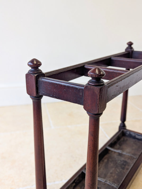 Antique Victorian Mahogany Country House Stick Stand c.1890