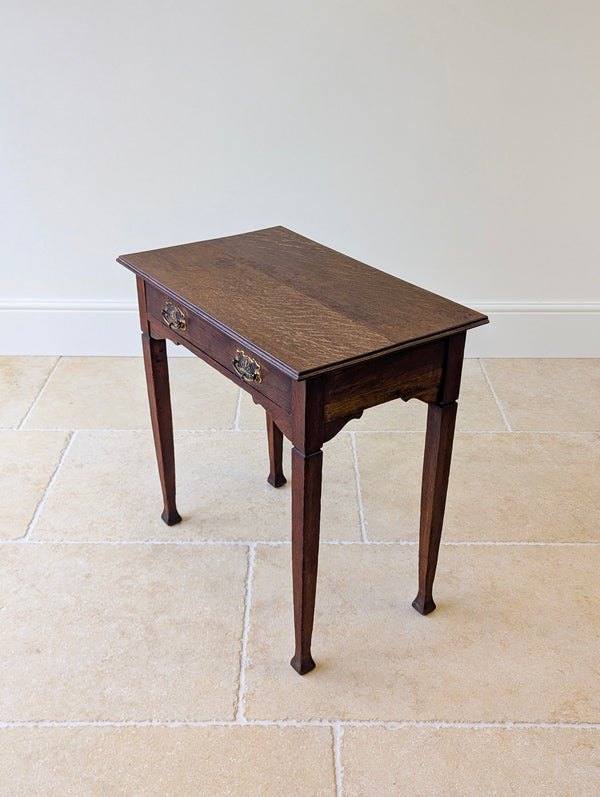 Antique Arts and Crafts Oak Side Table c.1900