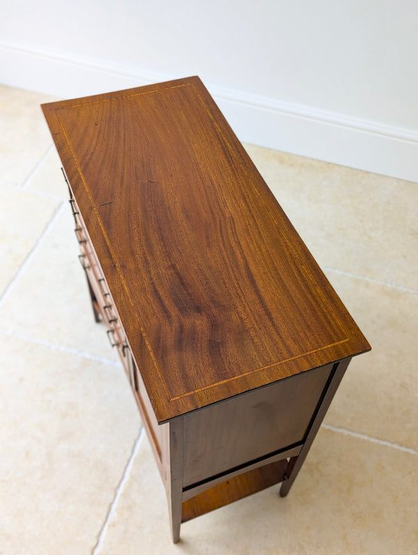 Antique Edwardian Mahogany Music Cabinet c.1910