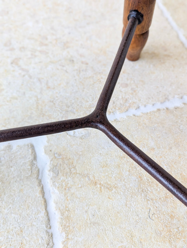Antique Victorian Oak Three-Legged Country Stool c.1880