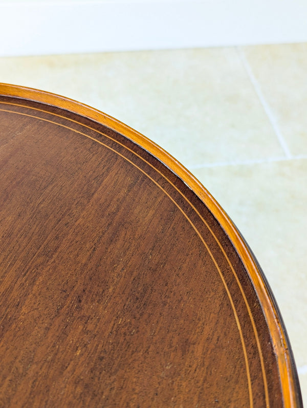 Antique Edwardian Inlaid Mahogany Wine Table c.1905