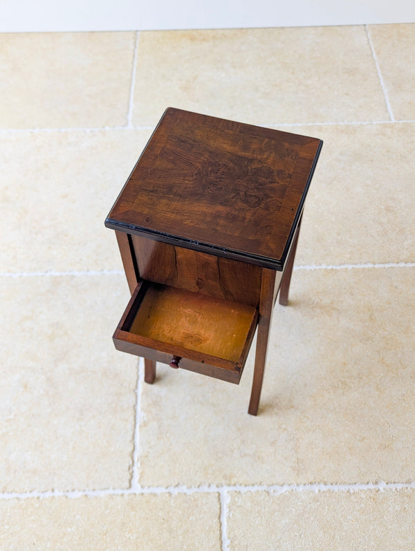 Antique Early 20th Century Walnut Sewing Table c.1920