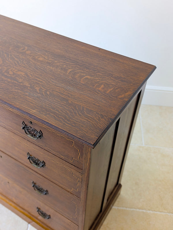 Antique Edwardian Oak Chest of Drawers c.1910