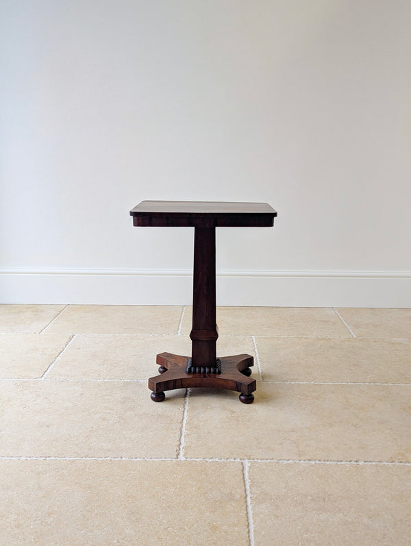Antique Regency Rosewood Pedestal Occasional Table c.1820
