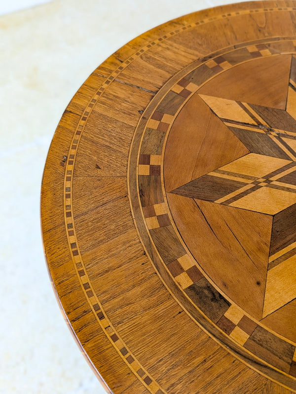 Antique Victorian Italian Marquetry Sorrento Table c.1880