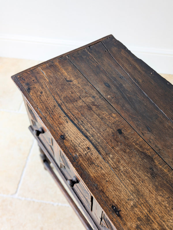 Antique Late 17th Century Oak Dresser Base c.1690