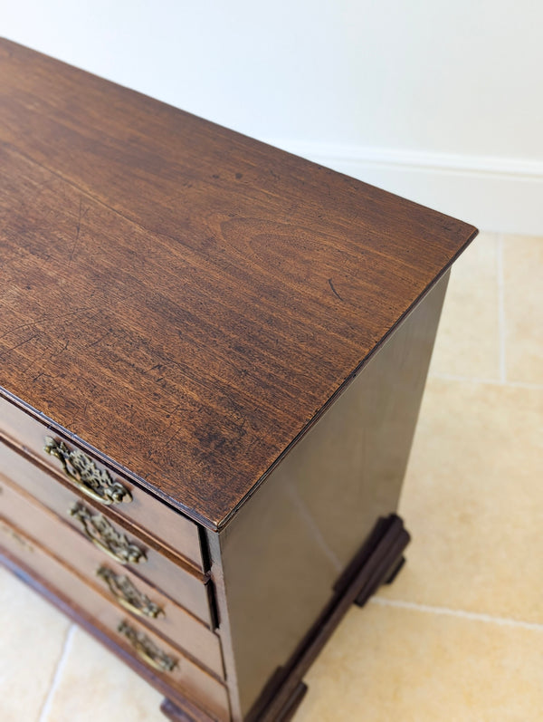 Antique George II Mahogany Chippendale Period Chest of Drawers c.1750