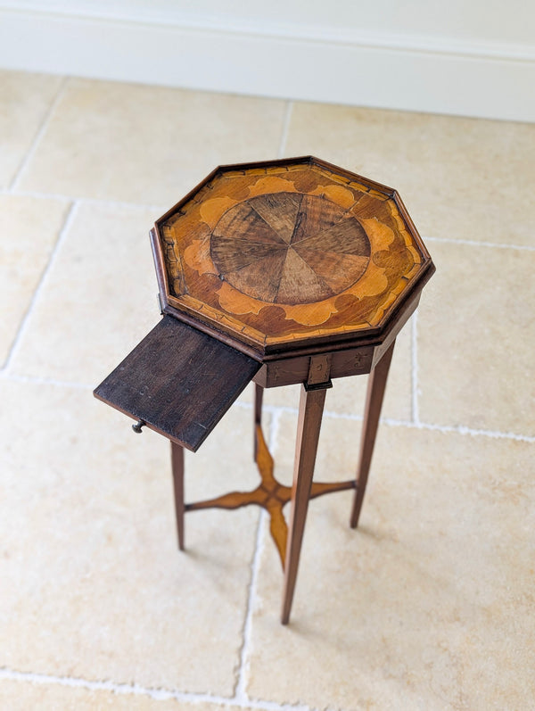 Antique Georgian Mahogany Octagonal Sheraton Urn Stand c.1780