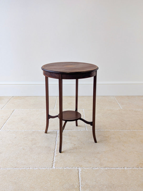 Antique Edwardian Mahogany Circular Occasional Table c.1905