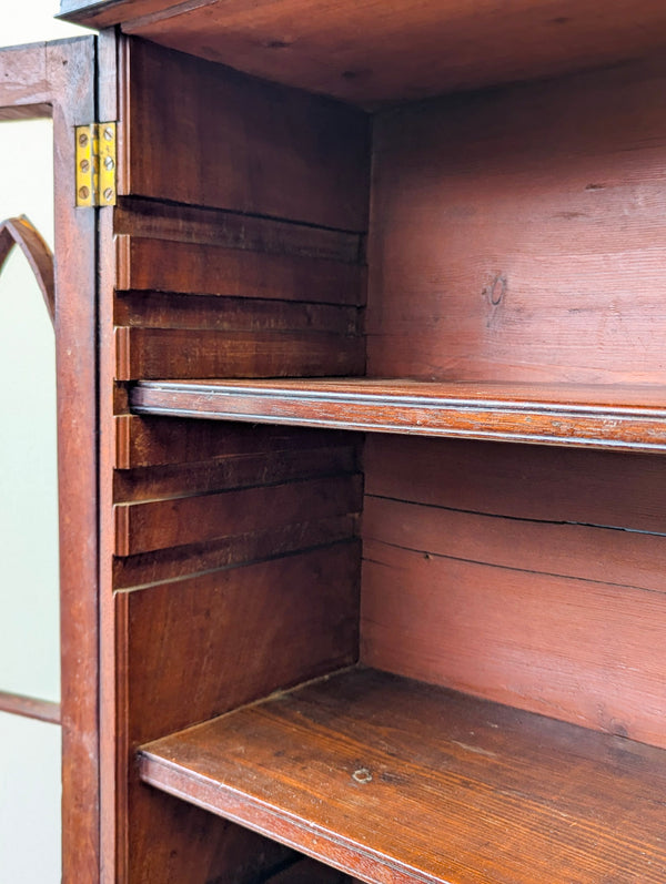 Antique Georgian Mahogany Bookcase Cabinet c.1800