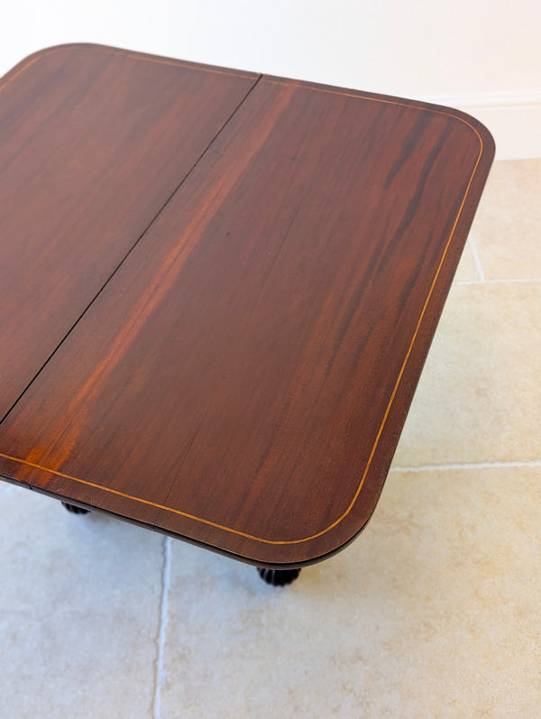 Antique William IV Mahogany Fold-Over Tea Table c.1830