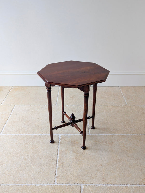 Antique Victorian Aesthetic Movement Mahogany Octagonal Occasional Table c.1890