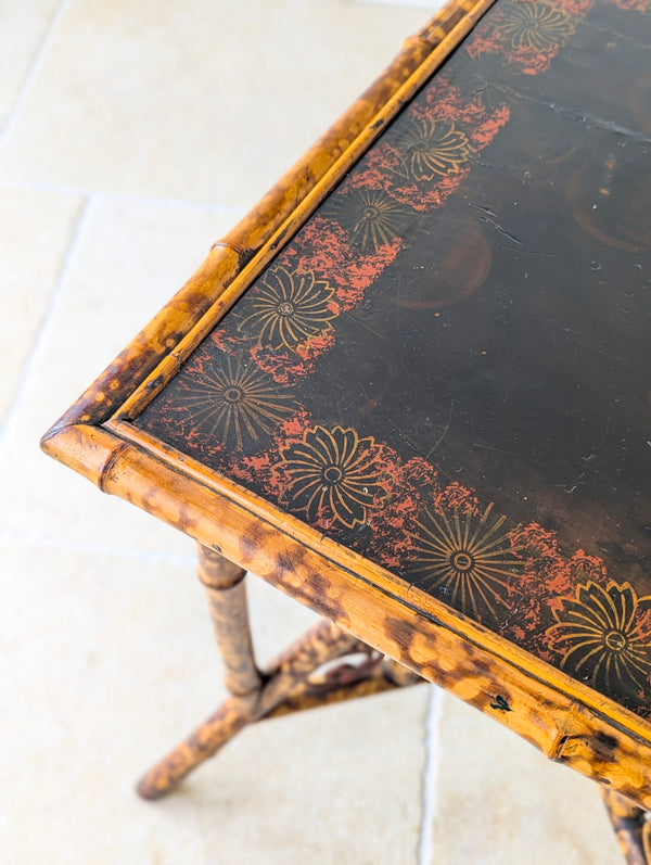 Antique Victorian Bamboo Occasional Table c.1890