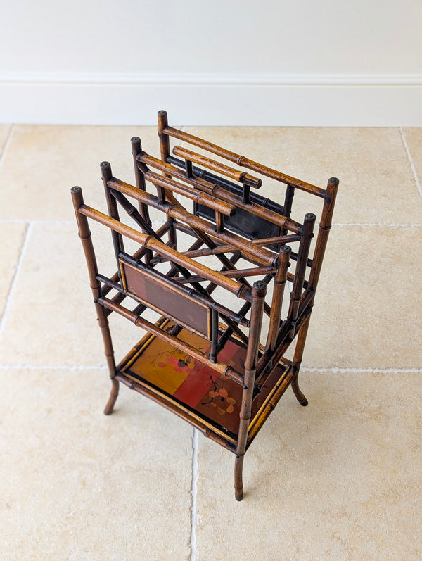 Antique Victorian Aesthetic Movement Bamboo Canterbury c.1890