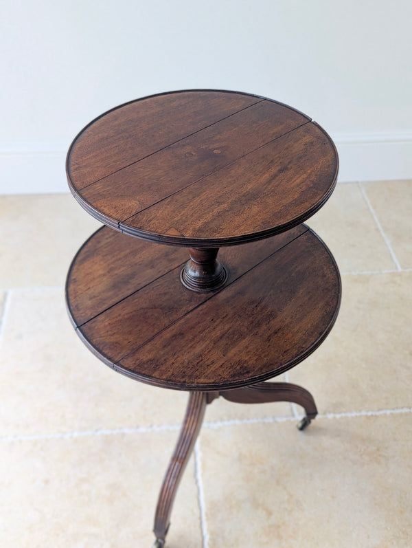 Antique Regency Mahogany Drop-Leaf Dumb Waiter c.1820