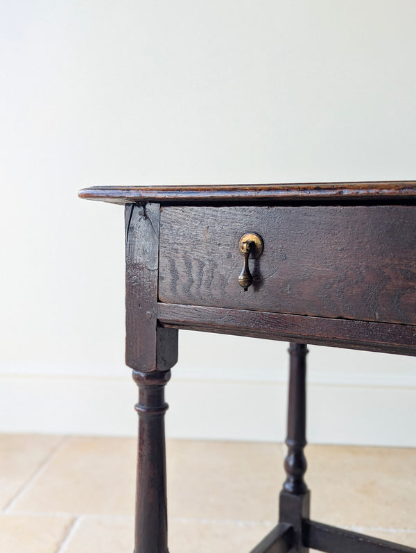 Antique William & Mary Oak Side Table c.1690