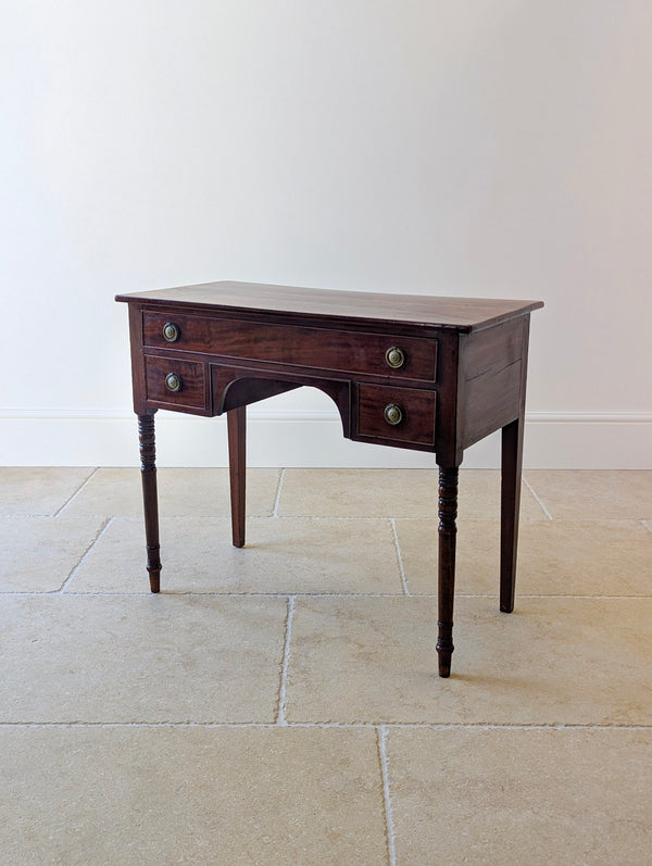 Antique Regency Mahogany Kneehole Writing Table c.1820