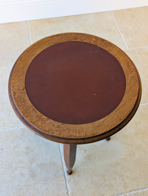 Antique Edwardian Arts & Crafts Oak Occasional Table c.1910