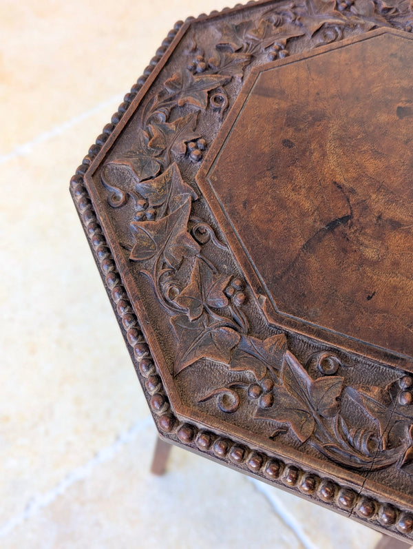 Antique Victorian Walnut Arts & Crafts Occasional Table c.1890