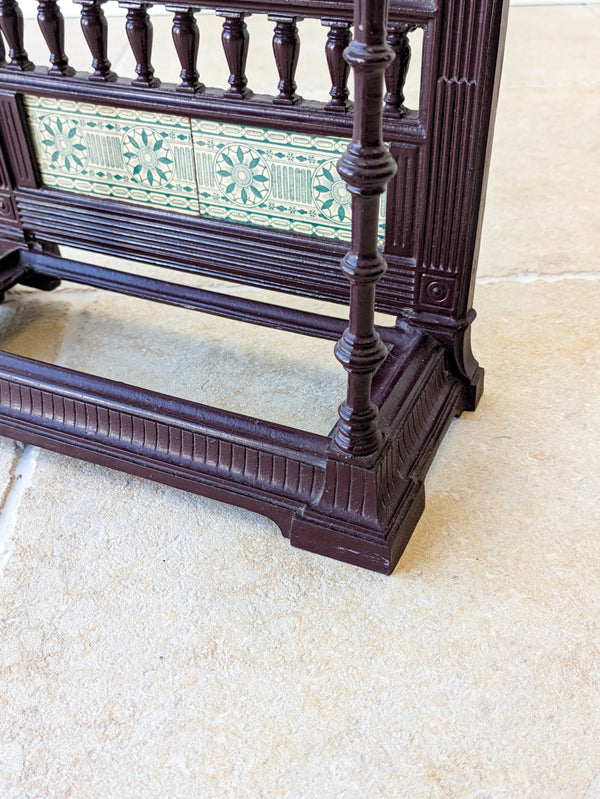 Antique Edwardian Aesthetic Movement Cast Iron Stick Stand by Coalbrookdale c.1905