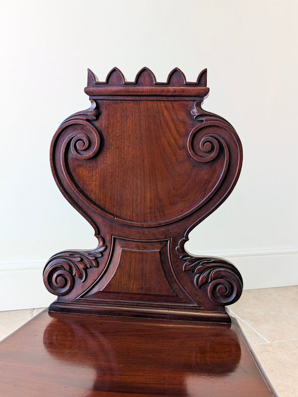 Antique William IV Mahogany Hall Chair c.1830