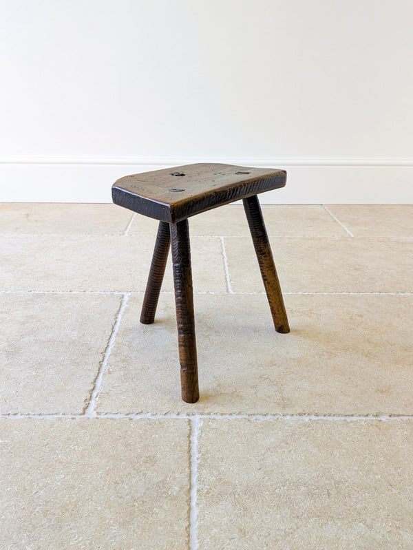Antique Victorian Elm & Ash Cutler’s Stool c.1850