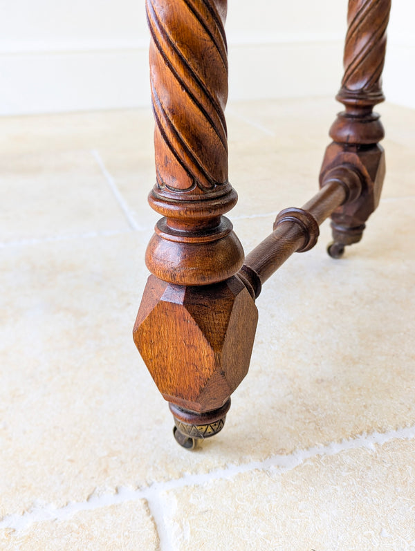 Antique Victorian Ash Writing Table by Hindley & Sons c.1880
