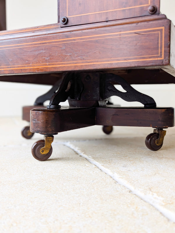 Antique Edwardian Inlaid Mahogany Revolving Bookcase c.1910
