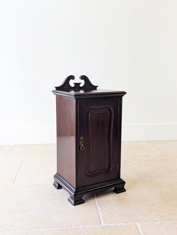 Antique Victorian Mahogany Bedside Cabinet c.1870