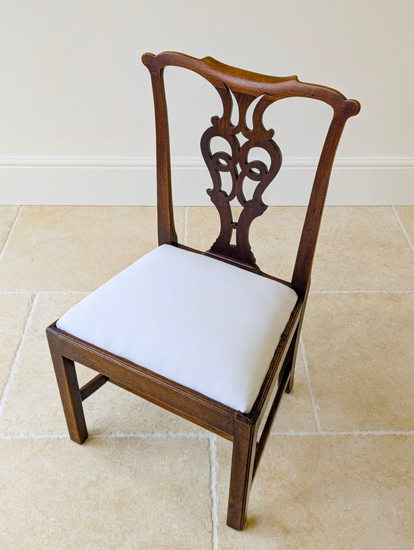 Set of Four Antique Georgian Chippendale Mahogany Dining Chairs c.1780