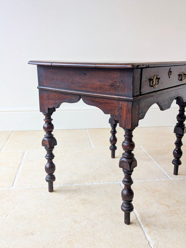 Antique Early 18th Century Oak Side Table c.1710