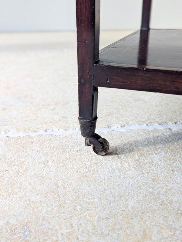 Antique Edwardian Sheraton Revival Mahogany Whatnot c.1905