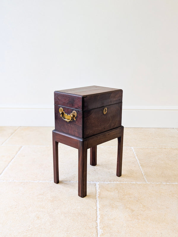 Antique Georgian Mahogany Cellarette on Stand c.1810