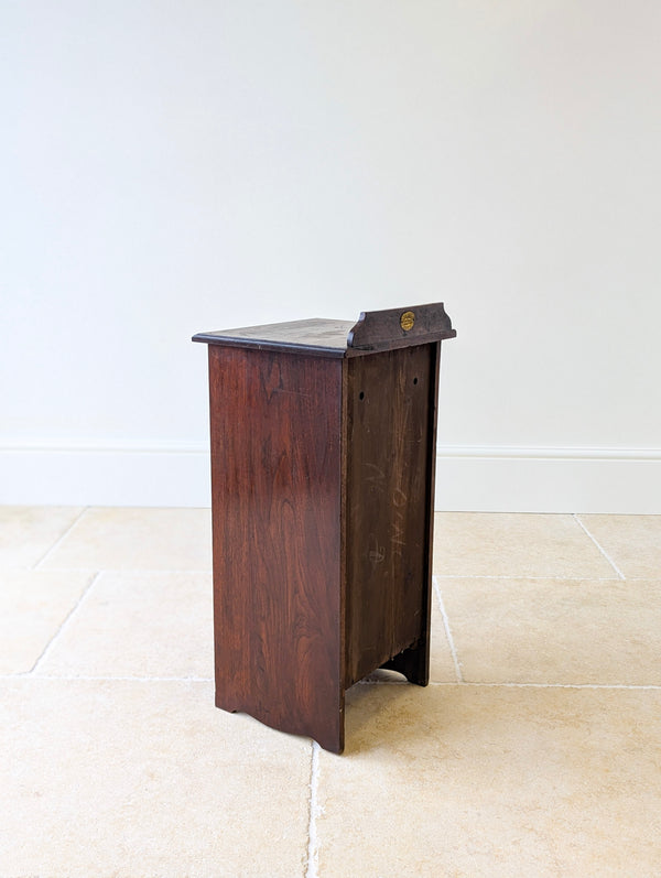 Antique Late Victorian Mahogany Bedside Cupboard c.1890