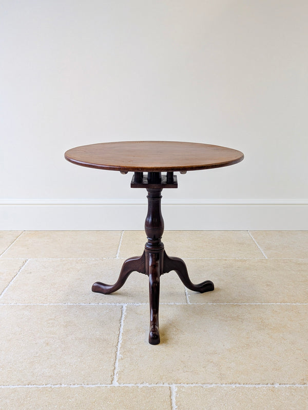 Antique Georgian Mahogany Birdcage Tripod Table c.1790