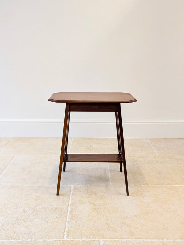 Antique Edwardian Inlaid Mahogany Occasional Table c.1905