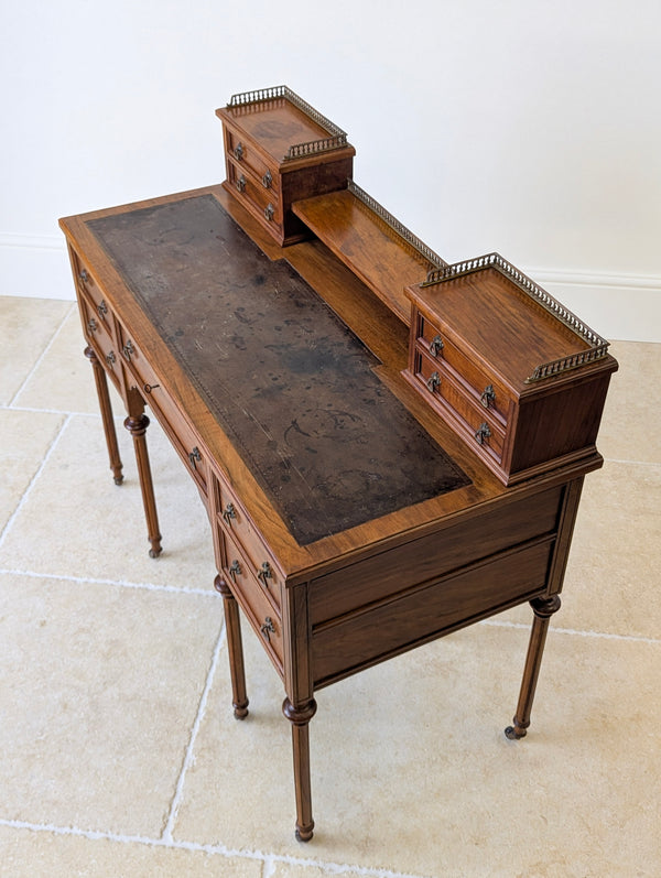 Antique Victorian Walnut Writing Desk c.1880