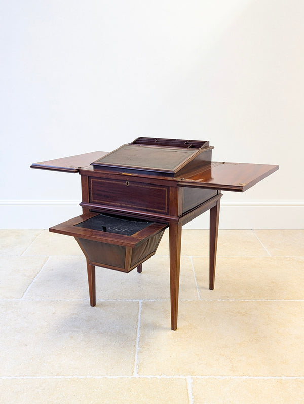 Antique Edwardian Mahogany Metamorphic Writing Table c.1900