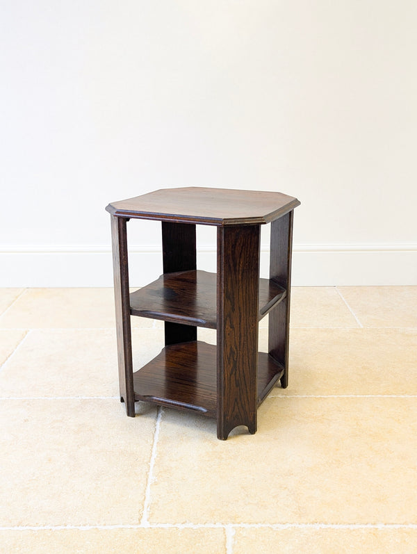 Antique Early 20th Century Oak Book Table c.1920