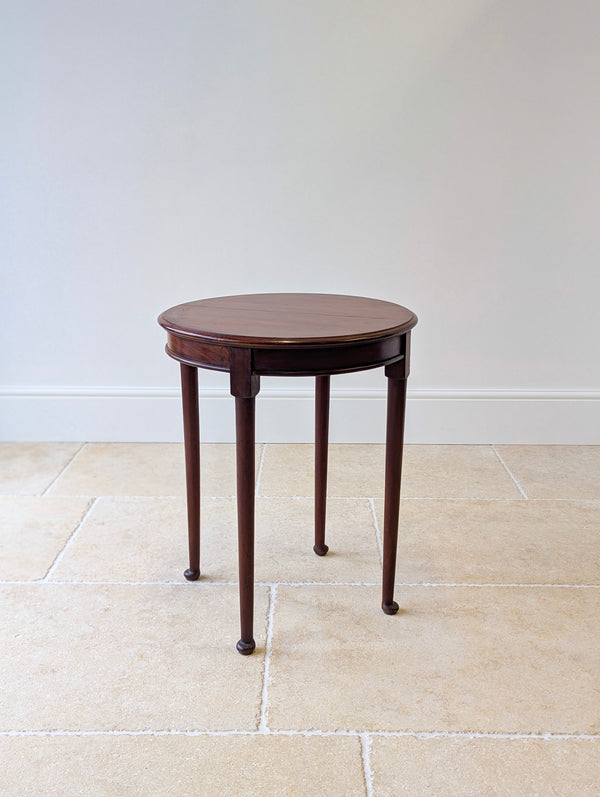 Antique Edwardian Mahogany Circular Occasional Table c.1910