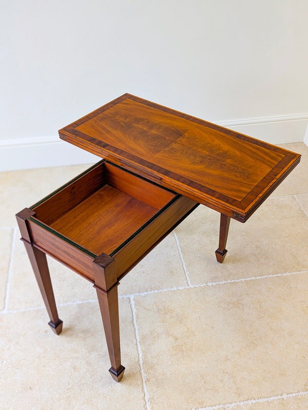 Antique Victorian Mahogany Card Table c.1890