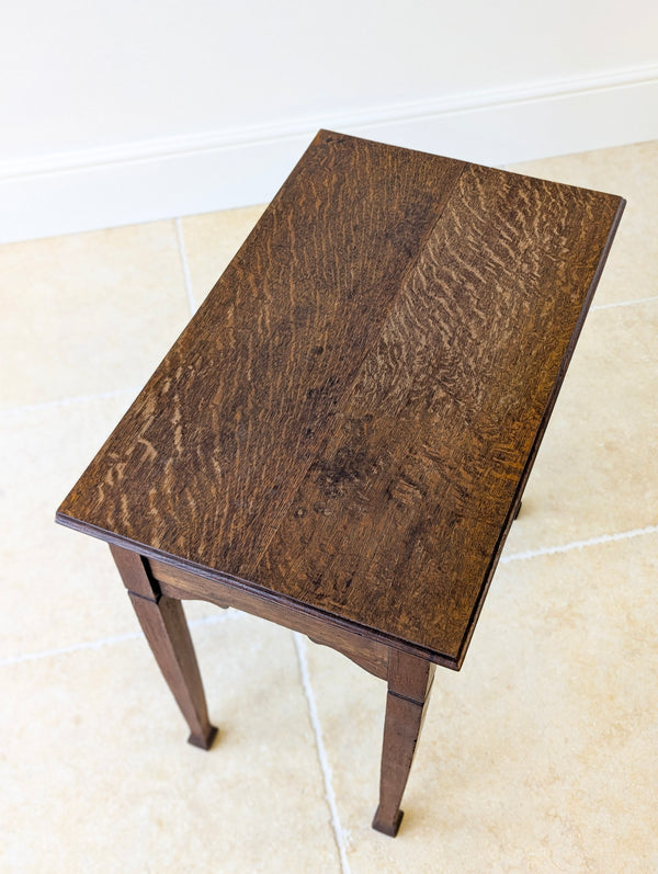 Antique Arts and Crafts Oak Side Table c.1900