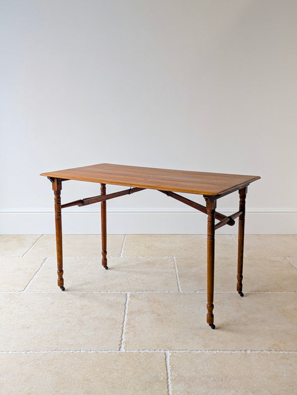Antique Edwardian Oak Folding Table c.1905
