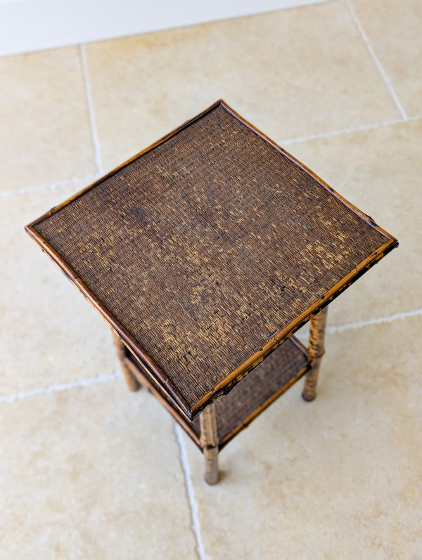 Antique Victorian Bamboo Occasional Table c.1890