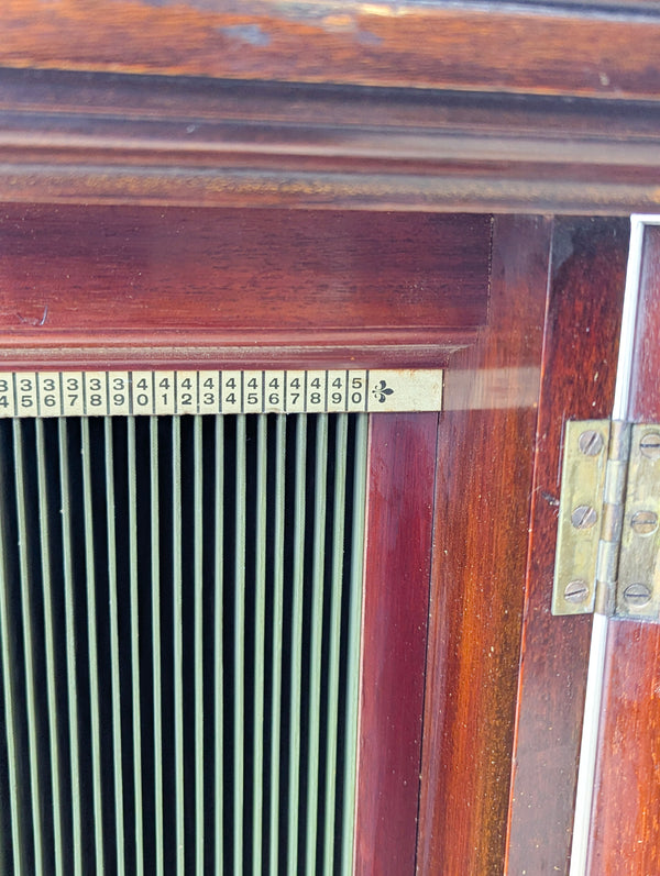 Antique Edwardian Mahogany Record Cabinet c.1910