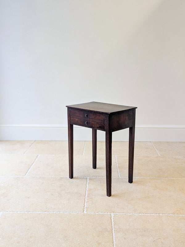 Antique Georgian Oak Work Table c.1800